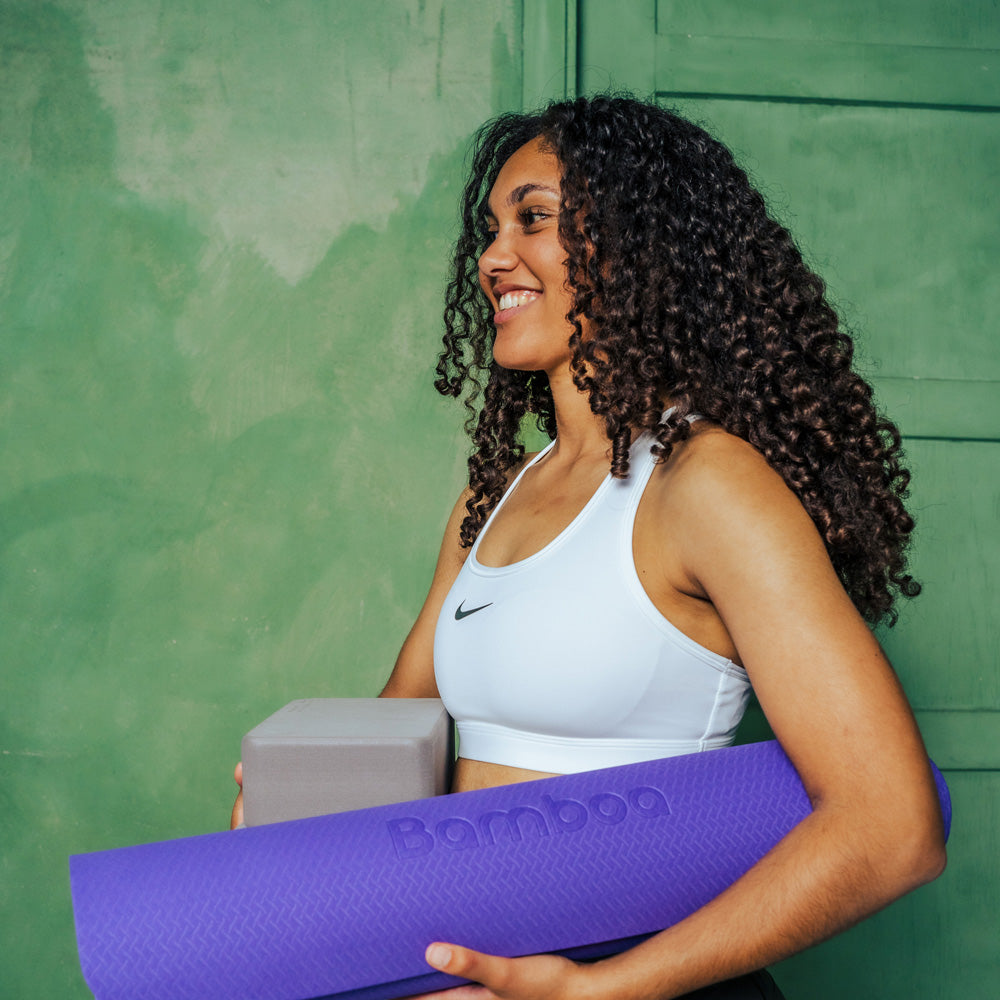 Bamboa Yogamat Paars Foam 6mm