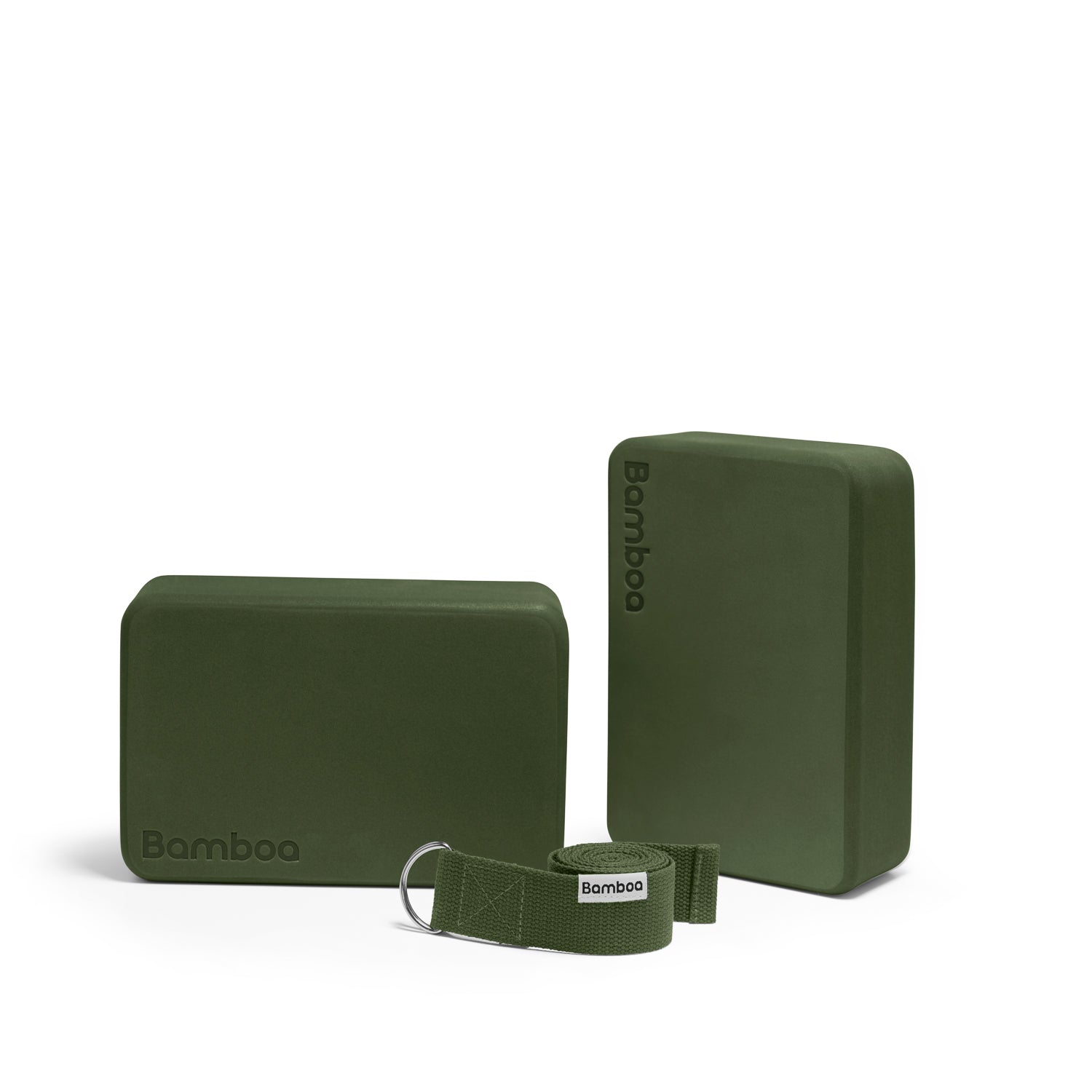 Bamboa Yogablokken Set Groen Foam